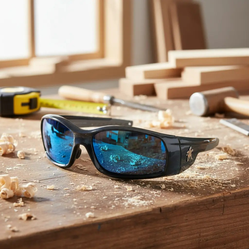 Lentes de seguridad deportivos o MCR SR1 AZUL certificado ANSI Z87 filtro UV USA BRAND