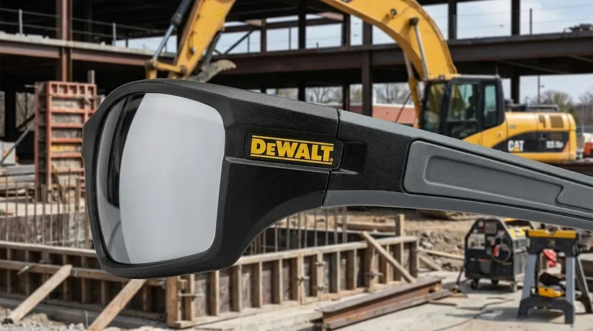 Lentes de Seguridad Deportiva DEWALT Auger Silver · ANSI Z87 · Protección UV 99%