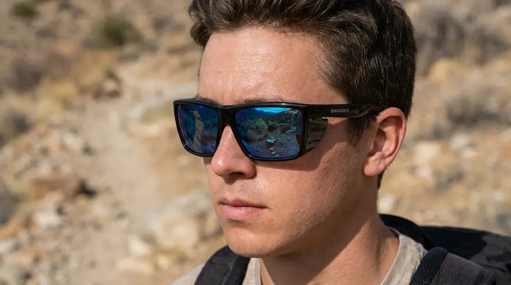 Lentes de seguridad  MCR SR2 AZUL ANSI Z87 99% UV Protección Lateral Desmontable USA BRAND
