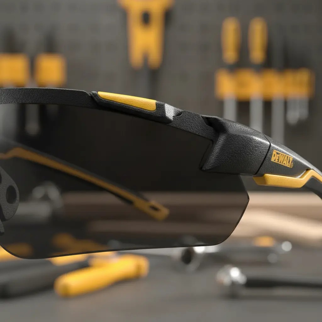 lentes de seguridad dewalt deportivo chisel NEGRA ANSI Z87 Filtro UV 99,9 %
