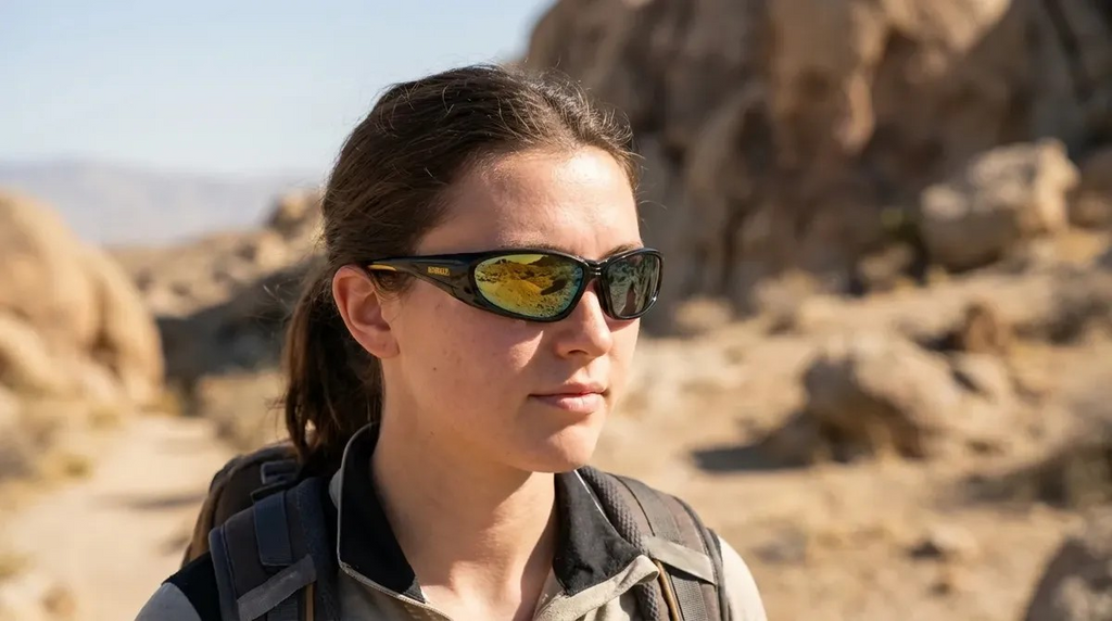 Lentes de Seguridad Premium DEWALT Gable Yellow · ANSI Z87 · Protección UV al 99%
