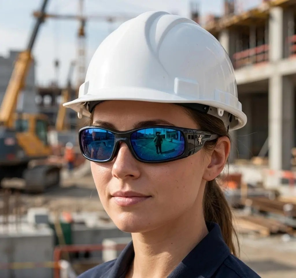 Lentes de seguridad deportivos o MCR SR1 AZUL certificado ANSI Z87 filtro UV USA BRAND