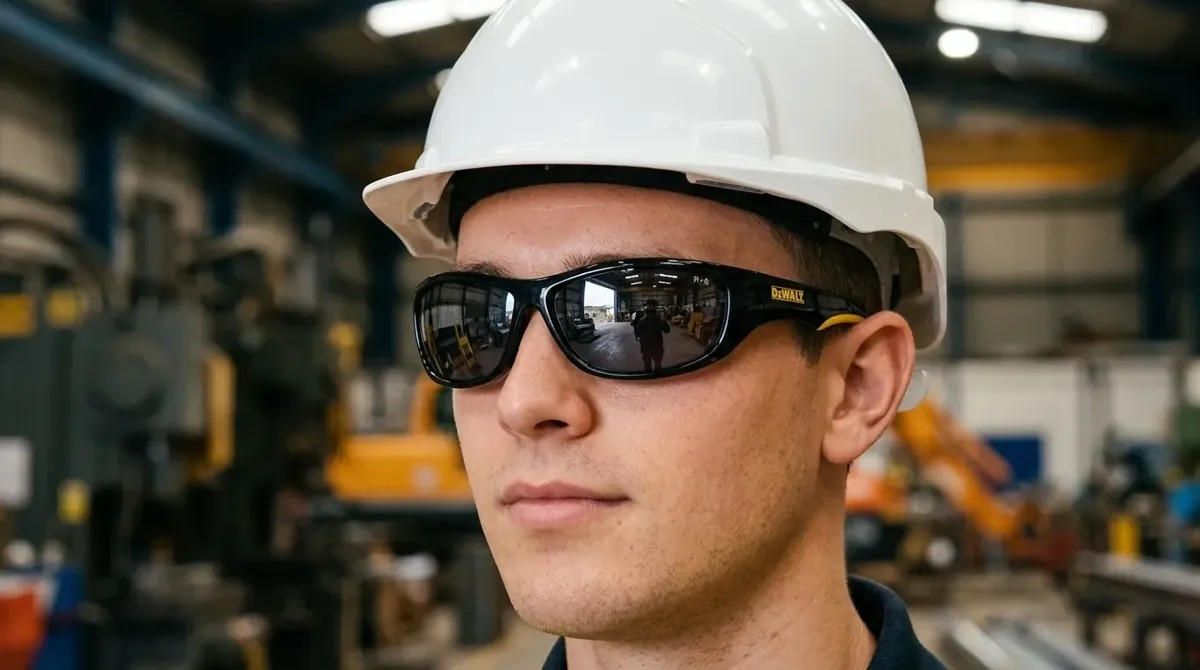 Lentes de Seguridad DEWALT® Dominator™ ANSI Z87 – Silver y Protección UV