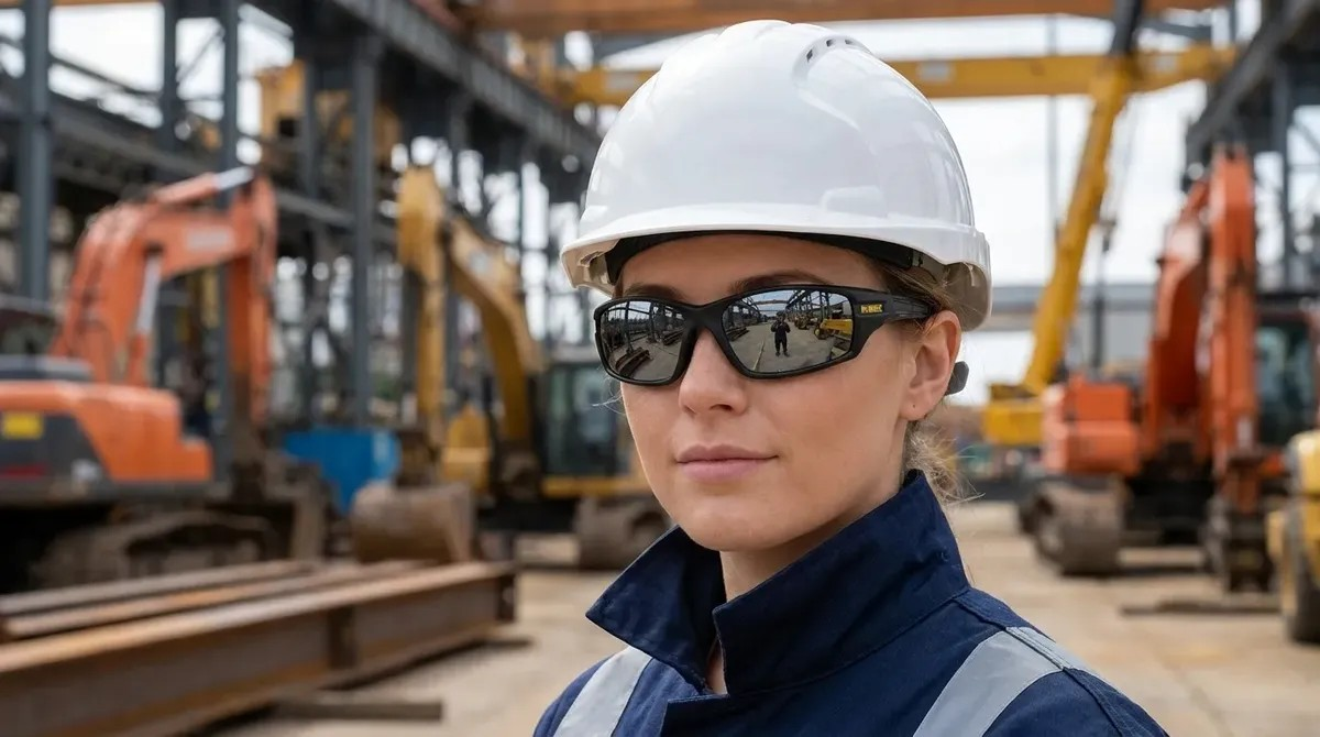 Lentes de Seguridad Deportiva DEWALT Auger Silver · ANSI Z87 · Protección UV 99%