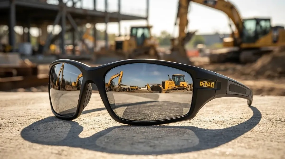 Lentes de Seguridad Deportiva DEWALT Auger Silver · ANSI Z87 · Protección UV 99%
