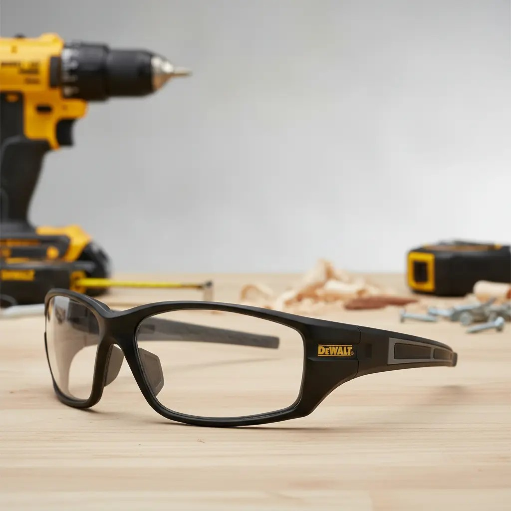 Lentes de Seguridad Deportivas DEWALT Auger clear· ANSI Z87 · Protección UV 99%