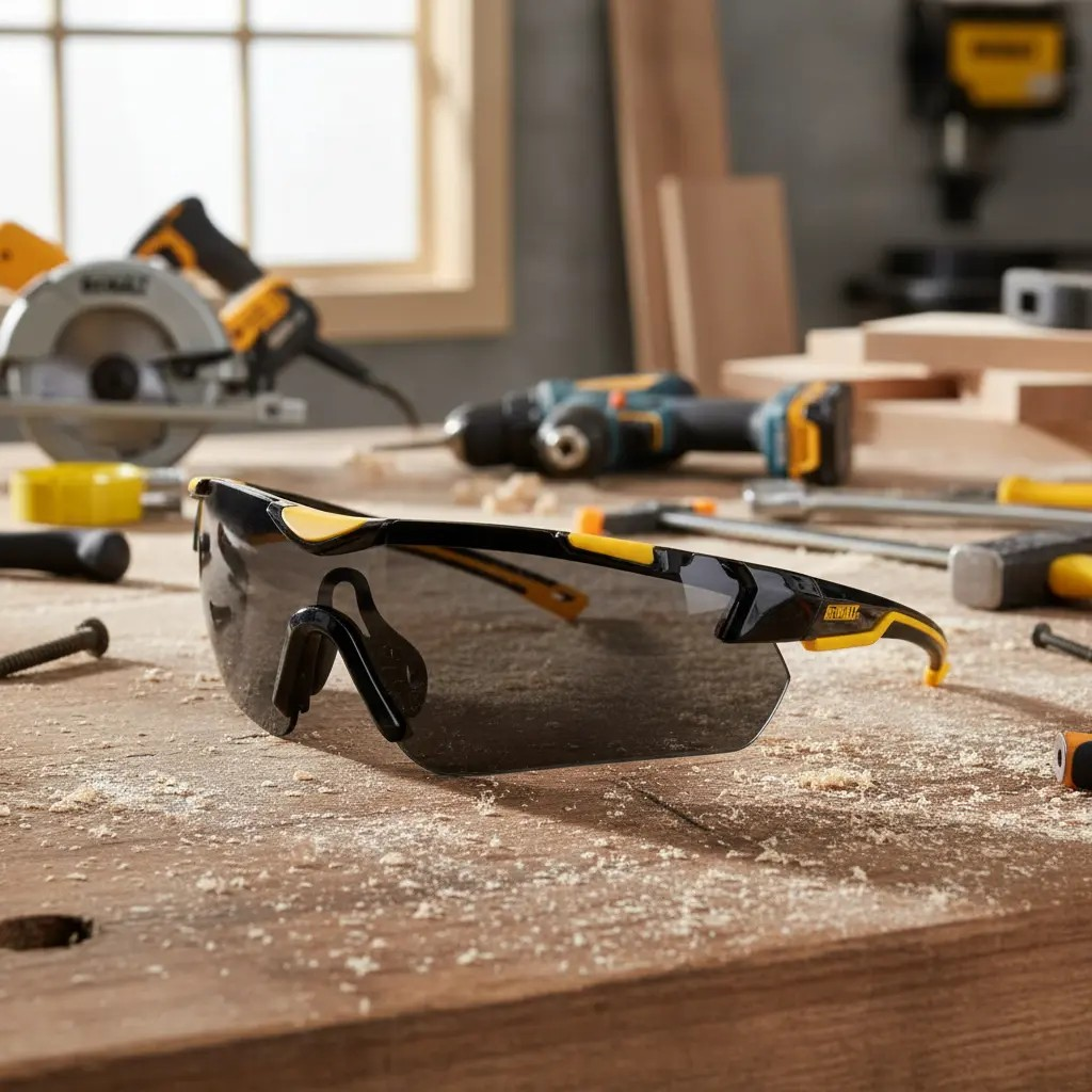 lentes de seguridad dewalt deportivo chisel NEGRA ANSI Z87 Filtro UV 99,9 %