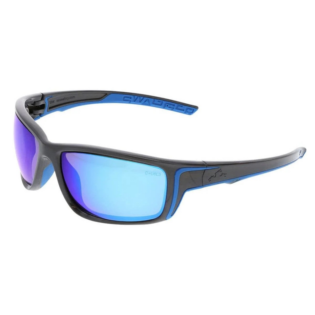 Lentes de Seguridad Deportivas MCR SR4 AZUL  ANSI Z87  Filtro UV 99.9% USA BRAND