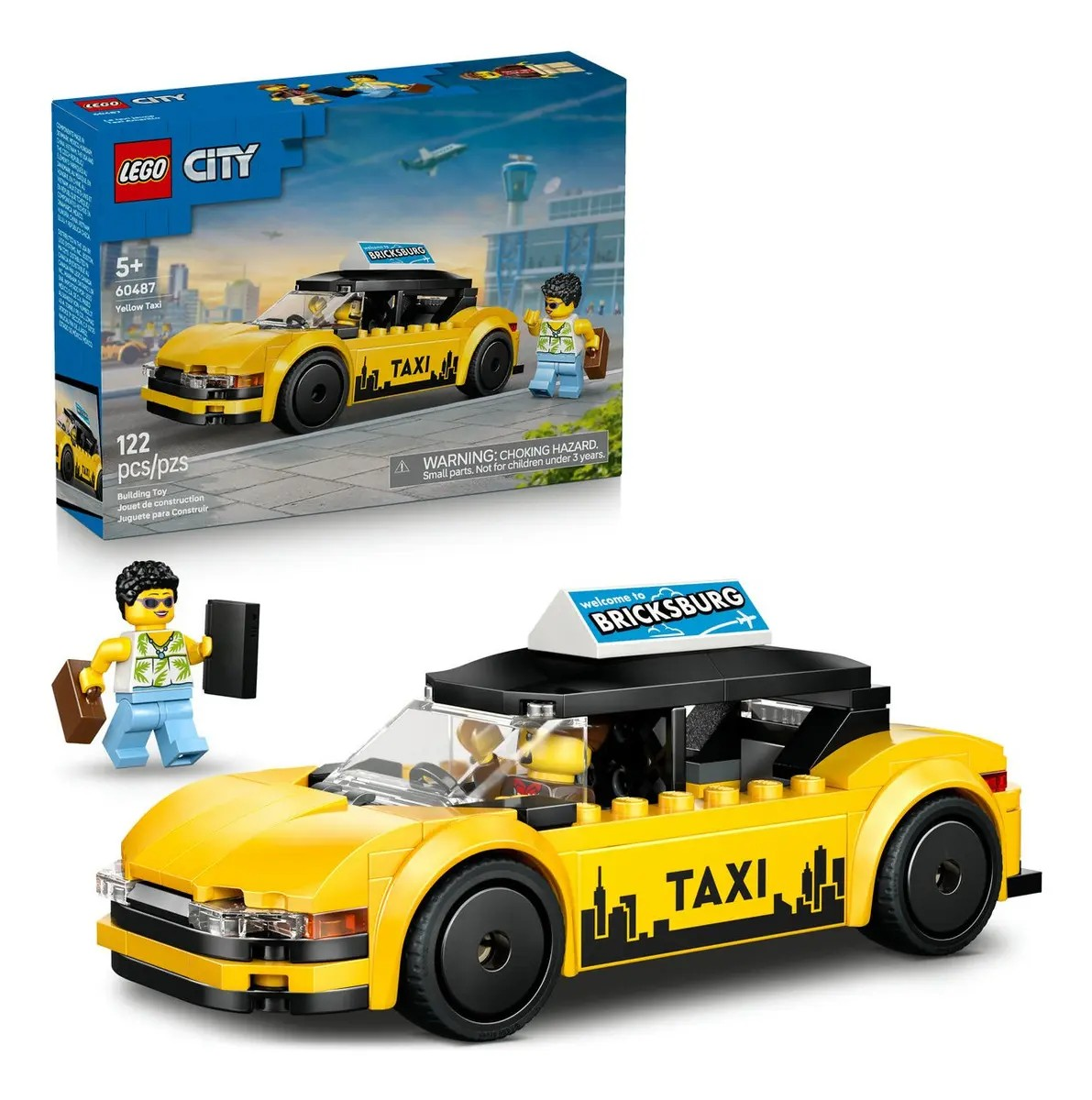 Lego City Taxi De Construcción 60487