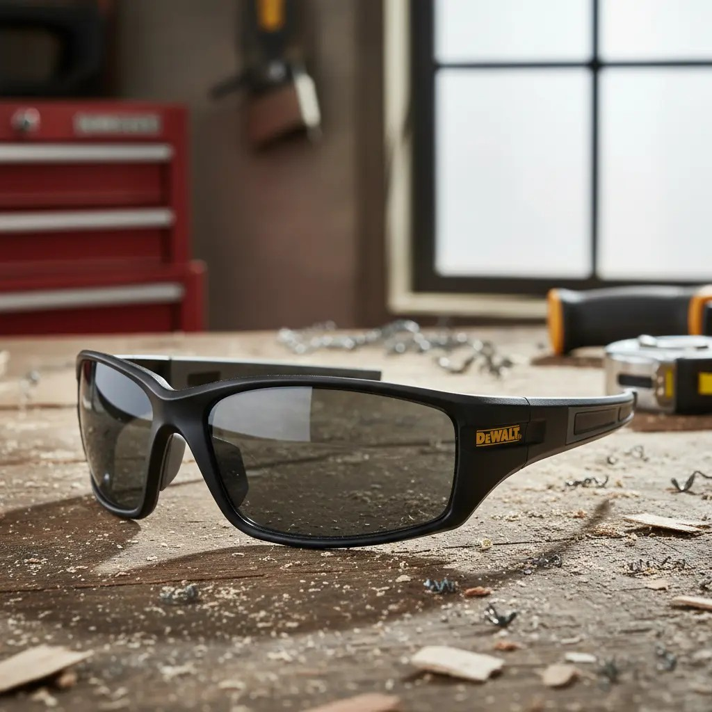 Lentes de Seguridad DEWALT Auger NEGRA · ANSI Z87 · Protección UV 99%