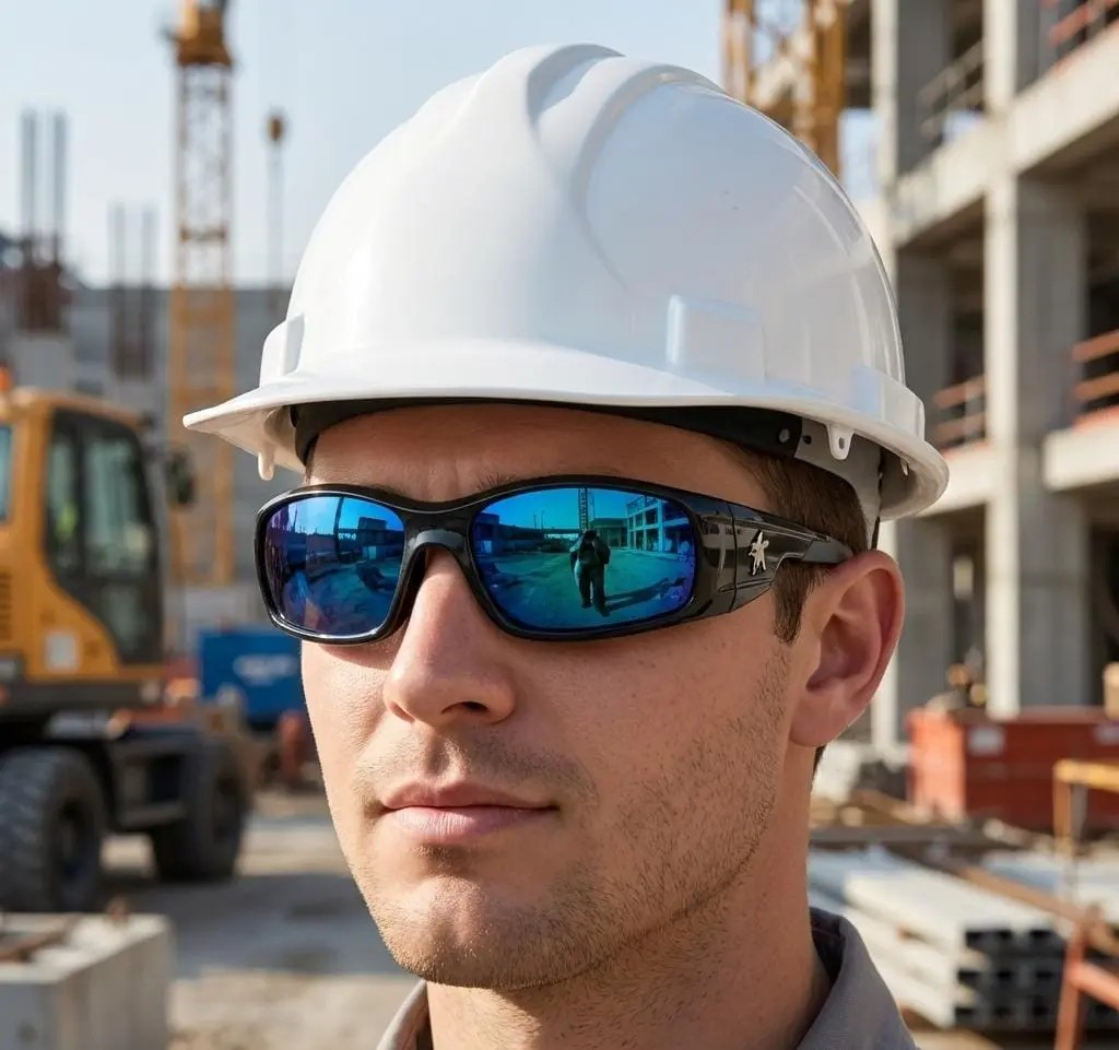 Lentes de seguridad deportivos o MCR SR1 AZUL certificado ANSI Z87 filtro UV USA BRAND