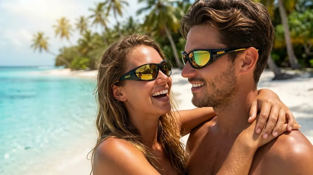 Lentes de Seguridad Premium DEWALT Gable Yellow · ANSI Z87 · Protección UV al 99%