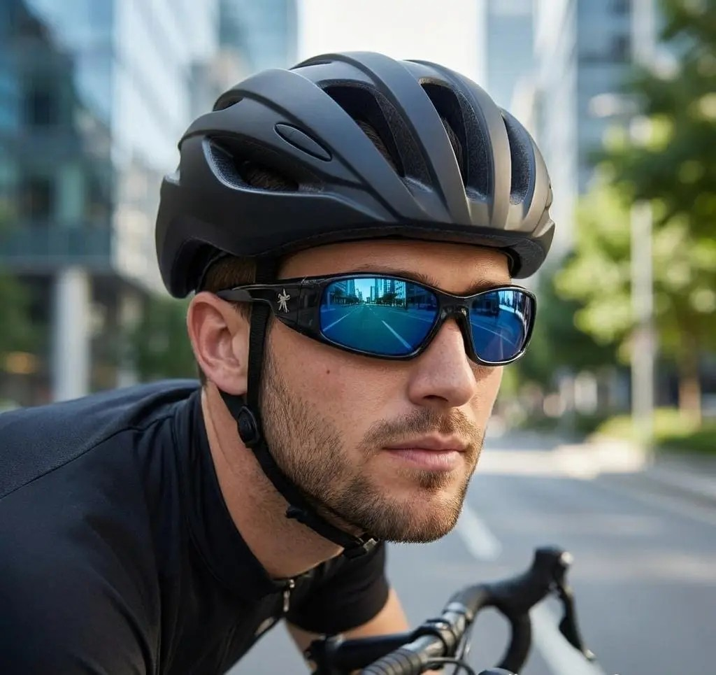 Lentes de seguridad deportivos o MCR SR1 AZUL certificado ANSI Z87 filtro UV USA BRAND