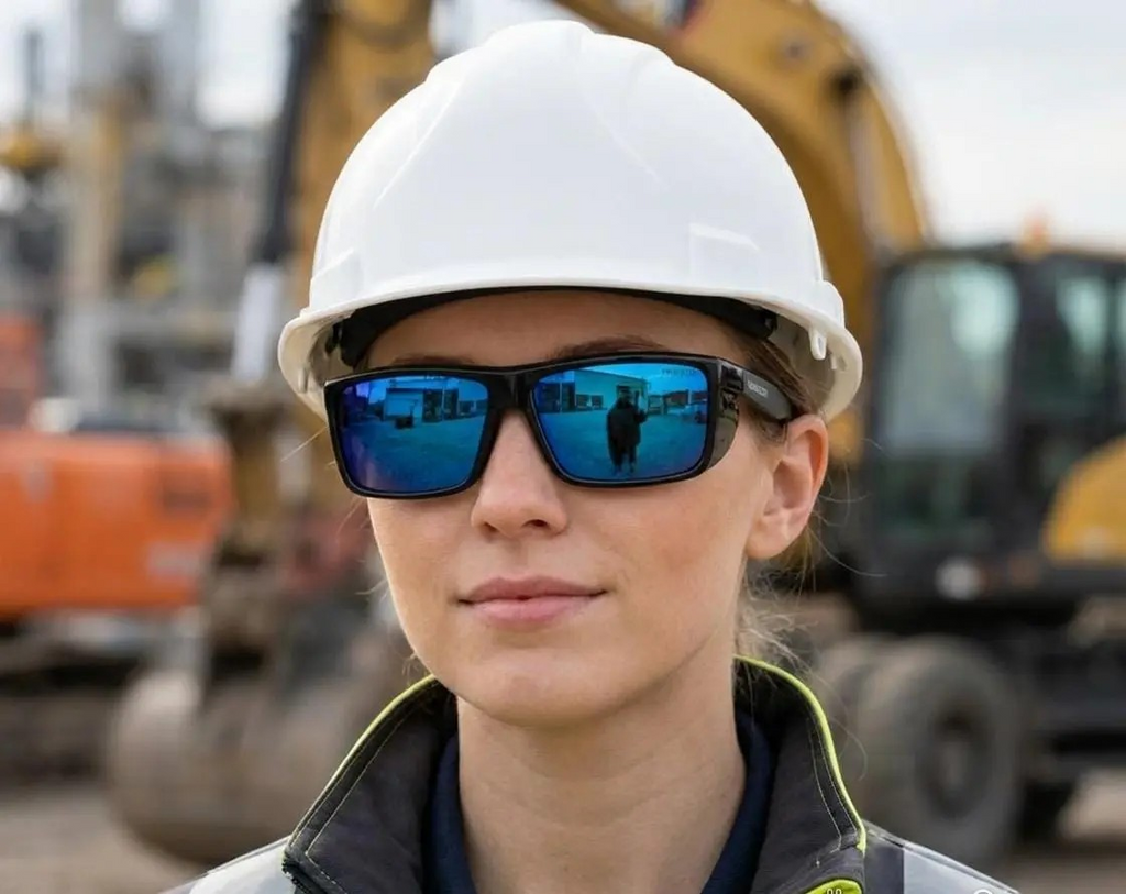 Lentes de seguridad  MCR SR2 AZUL ANSI Z87 99% UV Protección Lateral Desmontable USA BRAND